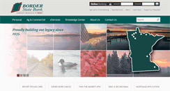 Desktop Screenshot of borderstatebank.com